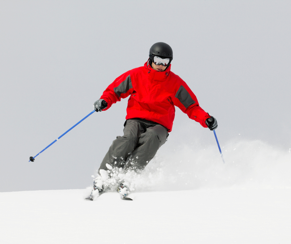 Skier on a mountain