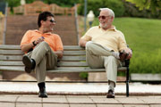 Men on a park bench