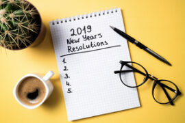 Glasses and 2019 New Years Resolutions